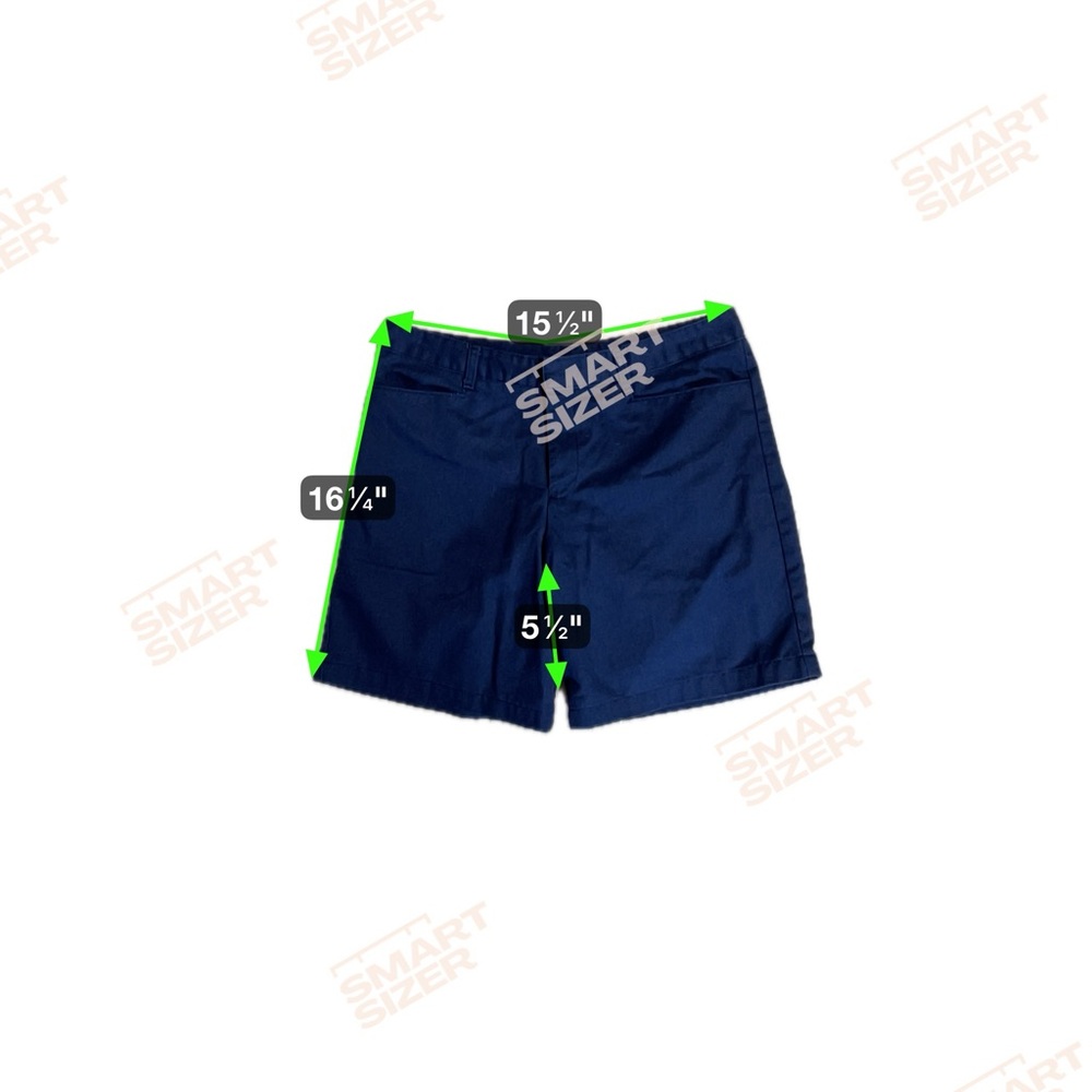 Unisex Navy Structured Cotton Blend Shorts with Tailored Fit School Uniform - Picture 4 of 6